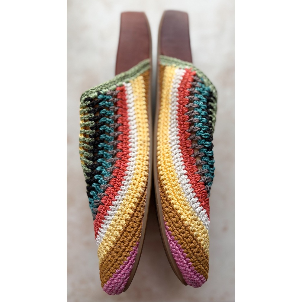 The Sak Bolinas Clog Womens Crochet Multi Color Slip On Size 10 - Picture 2 of 6